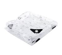 Bache de Protection Exterieur Transparente 170 x 200 cm Imperméable Epaisse Multifonction PVC Bâches de Protection Étanche pour Meubles de Jardin, Bois, Voiture, Piscines, Blanc