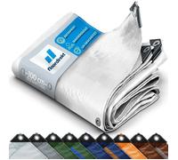 Bâche de protection imperméable 140 g/m² Blanc 10 x 12 m