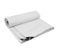 Bâche de Protection Imperméable avec Oeillets,160g/m² Couverture Bâche Polyvalente Étanche et Indéchirable en Polyéthylène,pour Salon de Jardin,Bois,Piscine et Voiture,Blanche (2x1.5m)