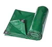 Bâche de Protection imperméable Verte 450 g/m², Robuste, for Caravane, Camping, Tente, auvent imperméable avec œillets(4x5m)
