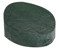 Bâche de protection Kingsleeve salon de jardin en polyéthylène 229x188x90-50cm (ovale) résistante UV déchirures intempéries protection meubles