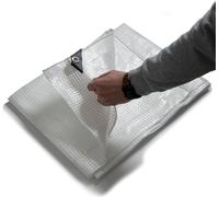Bâche de protection Leno 140 g/m² 4 x 6 m blanc/transparent