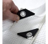 Bâche de protection Leno 240 g/m² 3 x 5 m blanc/transparent