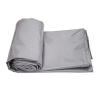 Bâche de Protection Multi-usages,6x8m 400g/m² Bois PVC bâche imperméable avec œillets Couverture de Haute densité, Résistante aux Intempéries et aux Déchirures,Grey