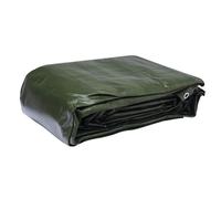 WERKA PRO Bâche Multifonctions Ultra Résistante 240 g/m², Protection Optimale pour Bois, Véhicules et Remorques, illets tous les 50 cm, Coloris Réversible Vert et Noir, 6 x 10 m