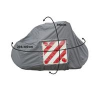 Bâche de protection - OPTIMA - Polyester enduit imperméable 110 g/m²- 2 sangles réglables fournies - Pour 4 vélos