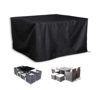 BâChe de Protection Petite Table Jardin 250x130x75cm/LxBxH Housse Salon de Jardin Exterieur avec Corde Et Boucle Verrouillage, Imperméable, Anti-Poussière Et Indéchirable pour Meubles D'extérieur