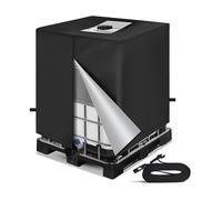 Bâche de Protection pour Cuve IBC 1000L en Oxford 420D - Housse Bâche Réservoir d'eau Imperméable Durable Anti-poussière Anti-UV