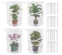 Bâche de Protection pour en Filet - Dôme en Filet réutilisable - Protection Contre Les Mouches - Cadre Pliable Transparent pour Le Jardinage - Moustiquaire résistante aux intempéries pour