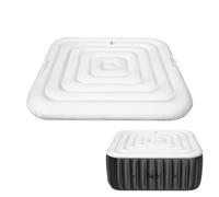 Bâche de protection pour jacuzzi gonflable, ronde, accessoire de jacuzzi, housse thermique universelle économe en énergie, pour jacuzzi, gonflage rapide, dégonflage rapide, avec poignée, 130 cm - A)