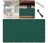 Bâche de protection pour jardin d'extérieur - 150 x 450 cm - Respirant - Protection solaire - Résistant aux intempéries - Petite clôture avec cordons et attaches de câble pour porches - Vert