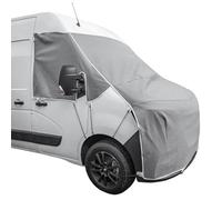 Bâche de protection pour pare-brise, compatible avec différentes marques, avec protection UV, tissu non tissé, fentes miroir et sangles de serrage 160 g/m², compatible avec Renault Master à partir de
