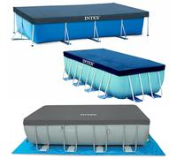 Bâche de protection pour piscine Intex tubulaire rectangulaire - Piscine rectangulaire 4,00 x 2,00m