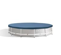 Bâche de protection pour piscine ronde Intex 28031 - Diamètre 3,66m - Rabat 25cm - PVC - Bleu