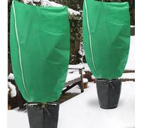 Bâche de protection pour plantes - 80 x 100 cm - En polaire - Avec cache-pot - 45 x 50 cm - Tissu non tissé respirant pour jardin - Camouflage