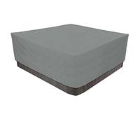 Bâche De Protection pour Spa, Bache Piscine pour Bassin, Oxford Couverture De Spa avec Cordon De Serrage,Bache Spa ImperméAble Housse De Protection pour Bain À Remous Étanche-Gray Gris||220x220x90cm