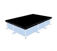 Bâche de protection rectangulaire en tissu Oxford 210D pour piscine hors sol rectangulaire à cadre ovale avec protection UV et résistant aux intempéries (400 x 211 cm)