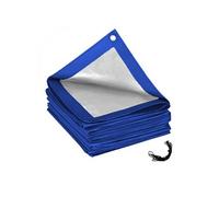 Bâche de protection réversible 4 saisons pour piscine hors sol - Rectangle 2,20 x 4,50 m - 150 gsm - Bleu et gris -