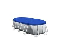 Linxor - Bâche de Protection réversible 4 Saisons pour Piscine Hors Sol - 150 GSM - Bleu et Gris - Plusieurs Formes et Tailles