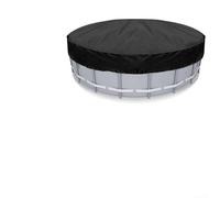 Bâche de protection ronde de 1,2 m en tissu PE robuste avec corde de fixation coupe-vent, idéale pour les petites piscines hors sol