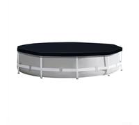 Bâche de protection ronde en polyéthylène noir de 2,4 m (A)