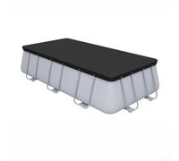 Bâche de protection ronde en polyéthylène noir de 2,4 m (E)