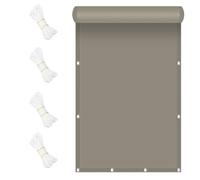 Bâche de protection solaire imperméable et anti-UV, 150 x 200 cm, auvent coupe-vent avec kit de fixation pour terrasse, piscine, idéal pour terrasse et extérieur