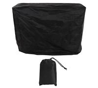 Bâche de Protection Table de 190 Polyester Argenté 155x75x150cm - Imperméable et Résistante aux Intempéries, avec Cordon de Serrage pour Terrasse et Extérieur (nègre)