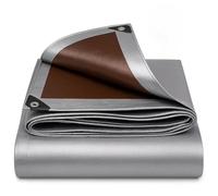 Bâche de Protection Universelle avec œillets - 210 g/m² - Résistante à la déchirure, aux UV et à la moisissure - Gris - Différentes Tailles - 4 m x 5 m