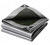 Bâche de Protection Universelle avec œillets - Gris - Résistante à la déchirure et aux UV - Résistante à la moisissure - 260 g/m² - Différentes Tailles - 5 m x 8 m