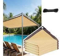 Bâche de protection UV en maille de 4,2 x 5,3 m, idéale pour les serres, les lits surélevés, les légumes, les animaux domestiques et les poulets, bâche d'ombrage durable pour une utilisation en