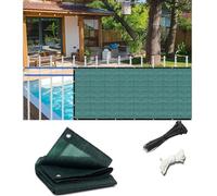 Bâche de protection UV en polyéthylène haute densité pour terrasse, garde-corps d'extérieur, résistante aux intempéries, tissu vert 0,9 x 4 m, idéal pour jardin et balcon