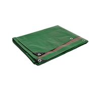 TECPLAST Bâche de protection HQ250MU 6x10 m 250 g/m² Verte/Marron - Étanche Anti-UV