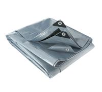 WerkaPro 10738 - Bâche Multifonctions - 2,40 x 3 m - 200g/m2 - Réversible - Grise et Noire