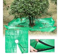 Bâche de ramassage de feuilles imperméable avec trous de 30,5 cm pour un élagage efficace et un rangement facile