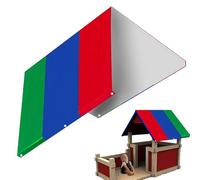 Bâche de rechange pour aire de jeu - Bâche de rechange résistante aux UV, 132 x 226 cm, accessoires de découverte de cour pour la maison