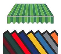 Bâche de rechange pour auvent solaire rétractable 3 x 2 m Tissu toile polyester pour balcon, terrasse, jardin - Rayures E 4 x 3,5 m/13 x 1