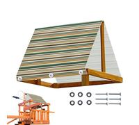 Bâche de rechange pour balancelle en plein air, aire de jeux robuste, auvent de rechange - Installation facile - Protection UV - Auvent pour abri de jardin et pergola - Accessoires pour bac à sable