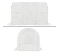Serre ECD Germany Bâche de rechange pour serre de jardin tunnel 6m² film de serre pe 2x3x2 m blanc