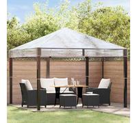 Bâche de rechange pour tonnelle 300 x 300 x 26 cm Transparent PVC | Imperméable, résistant au froid et à la grêle, facile à nettoyer, pour l'extérieur