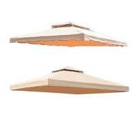 Bâche de Rechange supérieure Top en Remplacement pour tonnelle 3 x 3 m/4 x 3 m Haut épaisseur imperméable air Vent airvent Toit Couverture (Kaki,3X3m)