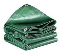Bâche de Remorque 170 x 190 cm avec Oeillets, Anti-UV, Imperméable Bâche Étanche pour Bois, Jardin, Toiture, Piscine, Vert