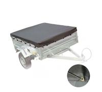 Bâche de remorque - PERALINE - 160 x 120 x 8 cm - Couleur: Noir - Protection intempéries - Idéale pour remorque