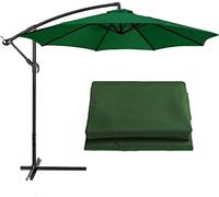 Bâche De Remplacement for Parasol Déporté 8 Baleines ,2.7M 3M Toile De Rechange for Parasol Imperméable, Anti-UV, Tissu de Rechange for Jardin, Terrasse, Plage, Piscine (Auvent Uniquement)(Green,3M/9.