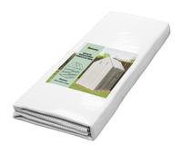 Outsunny Bâche de Remplacement pour Serre de Jardin 140 x 143 x 190 cm Film de Remplacement pour Serre avec fenêtre et Porte à Fermeture éclair Anti-UV Protection des Plantes pour Le Jardin Blanc