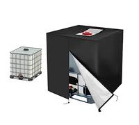 Bâche de Réservoir d'eau,300L/600L/800L/1000L IBC Capot De Réservoir Eau Pluie Étanche,Anti-poussière Anti-UV Housse Cuve, Couvercle De Réservoir d'eau avec Fermeture éclair,Tissu Oxford 210D
