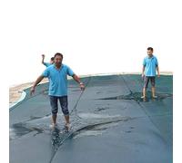 Bâche de sécurité ronde robuste pour piscine creusée, tailles personnalisées 1,5 m à 7,3 m, triple couture, protection bleue durable pour l'hiver, sûre et fiable