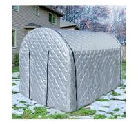 Bâche de serre avec fermeture éclair pour protection et isolation des plantes, abri de jardin durable pour une utilisation toute l'année, argenté, 3 x 4 x 2 m