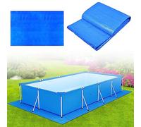 Bâche de Sol rectangulaire 340 x 250 cm Hors Terre Tapis de Protection pour Piscine Hors Sol, bâche résistante au Soleil pour Peinture, Camping