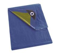 Perel Bche - Bleu/Kaki - Rsistant - 6 x 8 m